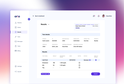 Healthcare dashboard design design system product design saas uxui