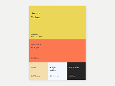 Aurora Color Palette branding design logo visual design