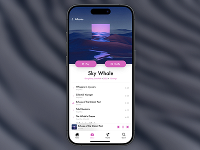 Music App app design figma music app music player ui web design