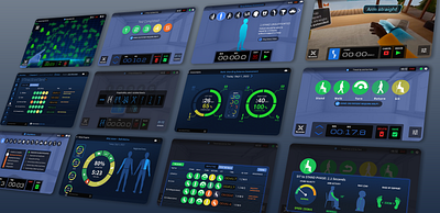 VR Medical Assessment UI adobe illustrator design graphic design infographic ui vector vr