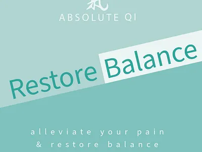 Absolute Qi - Restore Balance graphic design