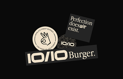 10/10Burger brand branding burger burger logo food logo logo design logotype los angeles packaging restaurant visual identity