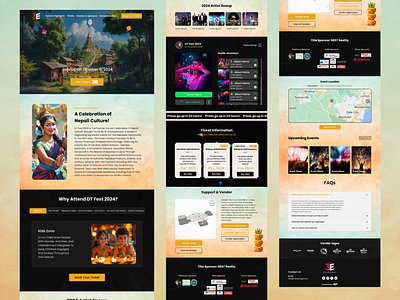 DT Fest Website UI Design book a ticket cultural festival entry pass fest design fest landing page fest ui design fest web ui fest website fest website ui ux design festival design festival landing page festival web ui festival website festival website design festival website ui design