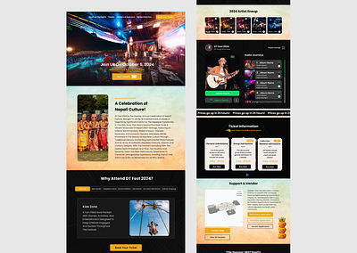 DT Fest Website UI Design book a ticket cultural festival entry pass fest design fest landing page fest ui design fest web ui fest website fest website ui ux design festival design festival landing page festival web ui festival website festival website design festival website ui design