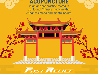 Fast Relief Acupuncture - Ancient Practice, Instagram Post graphic design