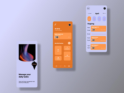 Mobile app design graphic design ui