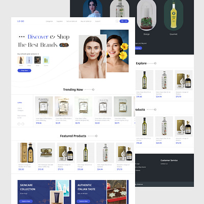 Beauty & Personal Care Website 3d animation beauty care dashboard design homepage landingpage logo motion graphics personal care template ui ux