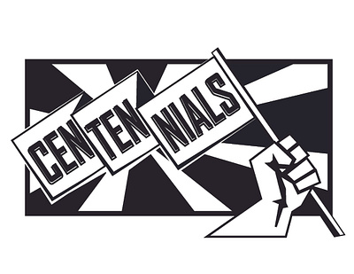 Centennials - Band, T-shirt Design graphic design