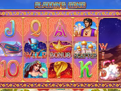 Online slot machine "Aladdin’s Genie" - Set of symbols animation aladdin aladdin slot aladdin themed animation character animation character design digital art gambling game art game design gaming gaming animation gaming art graphic design motion graphics slot art slot design slot game design slot machine symbols animation