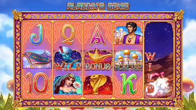 Online slot machine "Aladdin’s Genie" - Set of symbols animation aladdin aladdin slot aladdin themed animation character animation character design digital art gambling game art game design gaming gaming animation gaming art graphic design motion graphics slot art slot design slot game design slot machine symbols animation