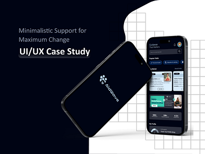 AidWave case study designs donation app graphic design login screen mentor app mentorship minimalist app design mobile ui sign up screen ui user research uxui design