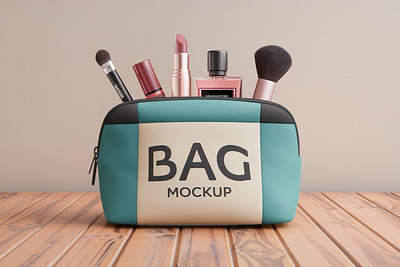 Cosmetic Bag Mockups branding design graphic design illustration mockups vector