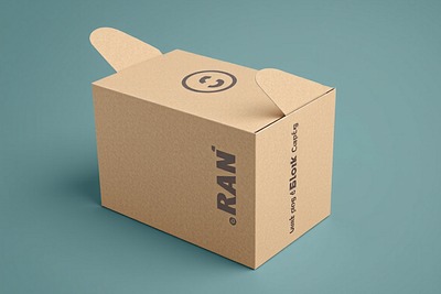 Cardboard Paper Box Packaging Mockup branding design graphic design illustration mockups