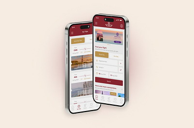 Redesign Flight Booking Mobile App - Royal Air Maroc booking flight app flight booking mobile app ram redesign royal air maroc ui ui mobile