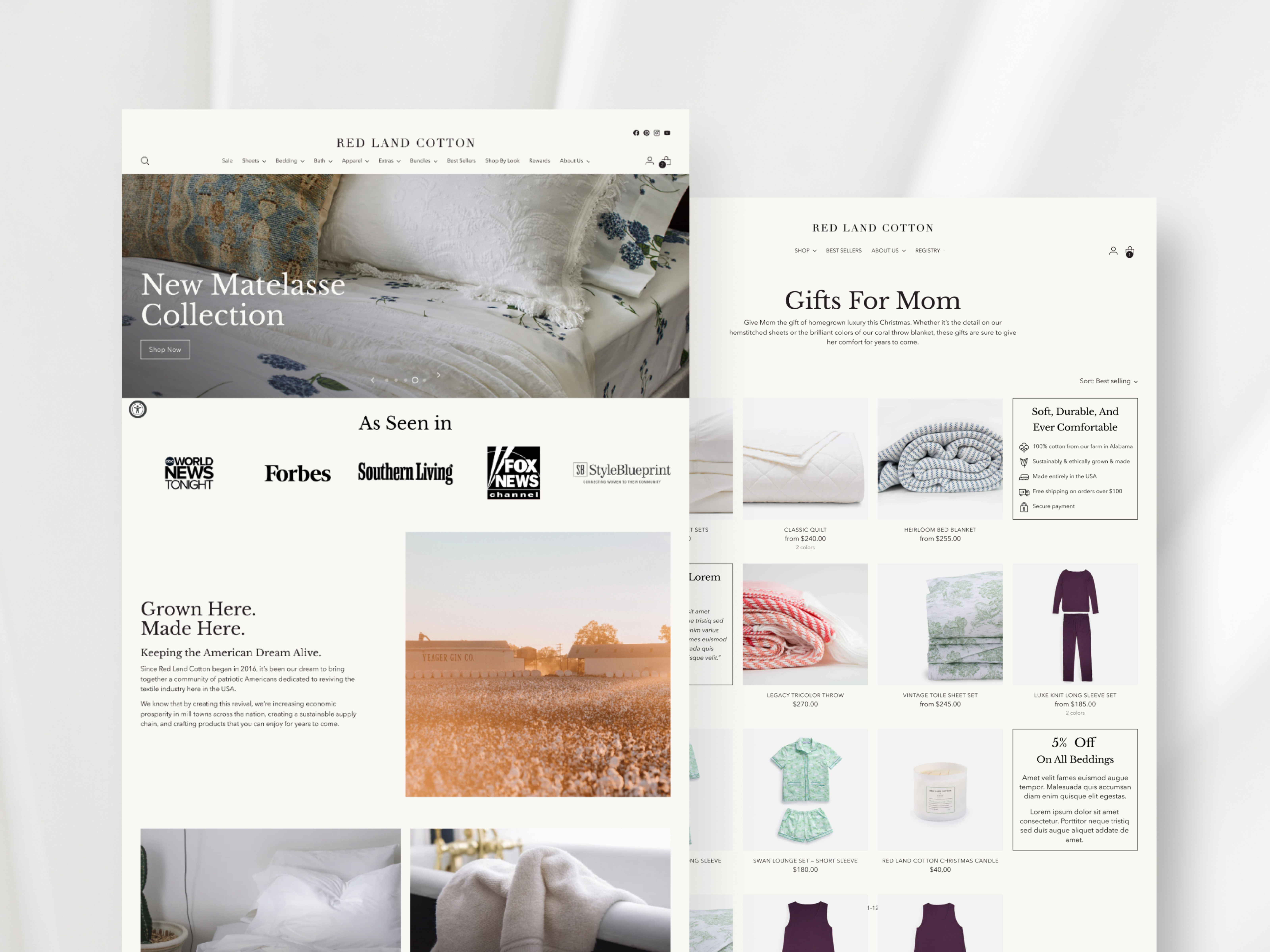 Example of Shopify Site + Brand Refresh (Home Goods)