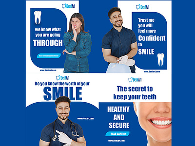 Social media posts for Dental clinic advertising dental dentist posters social media posts