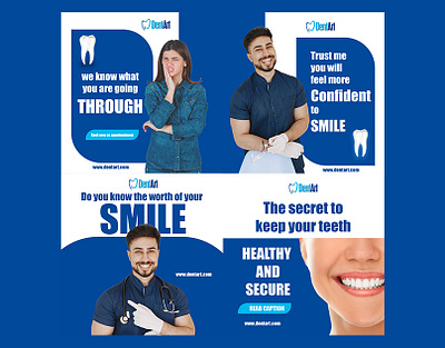 Social media posts for Dental clinic advertising dental dentist posters social media posts