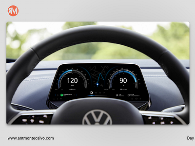 Day #034 - Automotive Interface | 100 Days UI Challenge branding daily 100 dailyui dailyuichallenge design graphic design interface interface design logo ui ui design user interface design visual design volkswagen