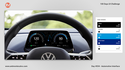 Day #034 - Automotive Interface | 100 Days UI Challenge branding daily 100 dailyui dailyuichallenge design graphic design interface interface design logo ui ui design user interface design visual design volkswagen