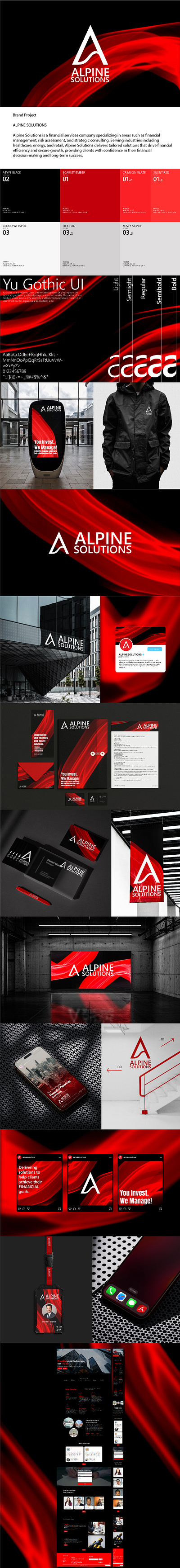 Alpine Solutions :: Branding branding graphic design logo ui