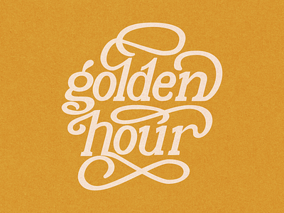 Golden Hour adobe illustrator branding design graphic design illustration lettering logo