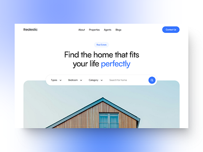 Real state website 3d graphic design hero section logo motion graphics real state website ui