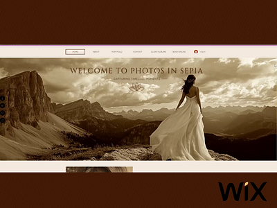 PHOTOGRAPHER WEBSITE TEMPLATE boho photography boho website branding design graphic design illustration landing page photo portfolio photographer portfolio photographer website sepia ui ux web web design web site webdesign website design wedding photographer wix template