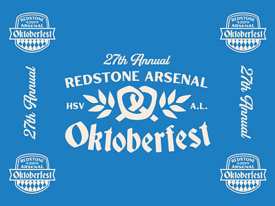 Huntsville Oktoberfest 2024 Branding alabama beer branding german huntsville oktoberfest pretzel