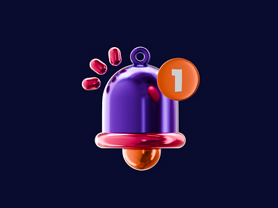 🔔 Ringing Bell 3D Animation 🔔 3d animation 3d icon 3d illustration 3d modeling 3d render bell blender minimal motion design ring ringing bell