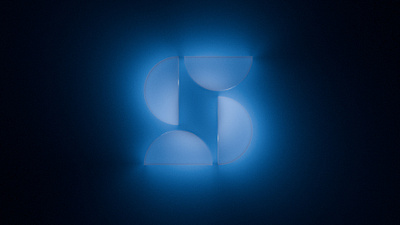 Sean Wallace render 3d blender blue branding design glass graphic design light logo render