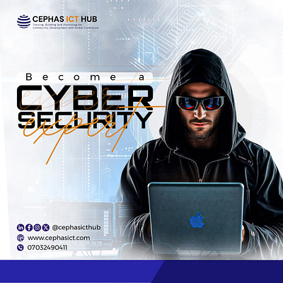 CYBER SECURITY branding cephas creativity cyber design expert flyer graphic design hemarez ict logo oluwatimileyin security tech typography vector