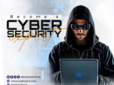 CYBER SECURITY branding cephas creativity cyber design expert flyer graphic design hemarez ict logo oluwatimileyin security tech typography vector