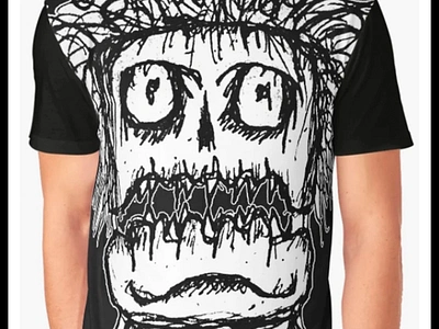 The Fear of Terror: Black and White Illustration black and white creepy dark drawing funny gore horror prints