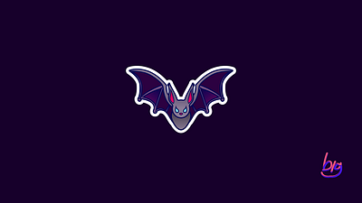 Bat 4 the gvng animals bat graphic design illustrator purple