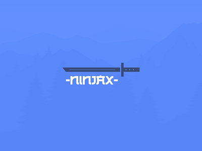 Ninjax branding cool design graphic design illustration logo ninja simple vector