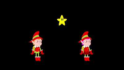 Christmas Elves - 2D Turnaround 2d animation character design christmas illustration interactive