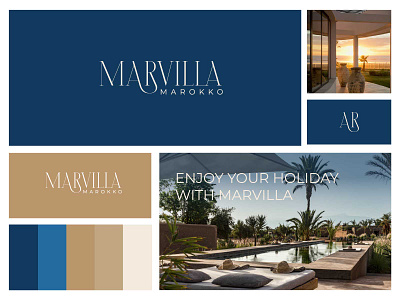 Marvilla | Luxury logo Design brand logo branding business logo elegant exclucise home graphic design hotel logo design luxury luxury brand luxury home luxury logo minimal rent rent homes vacation vavcation homes villa visual identity yacht