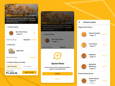 Pizza Delivery App | Bundle Order branding delivery food food delivery app grab food inspiration mobile app mobile app design super app ui ui design ui ux