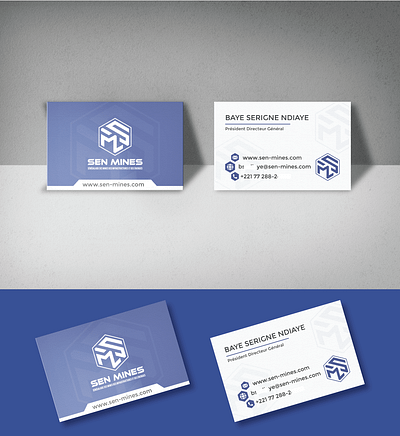 Business Card Design for SEN MINES branding design business business card business card design business logo card card design creative card design graphic design logo branding design minimal minimal card ms logo print print design sm logo visiting card visiting card design