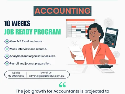 Job ready program flyers 1080 x 1080 Instagram ad. accounting branding graphic design instagram it job ready online course social media ui