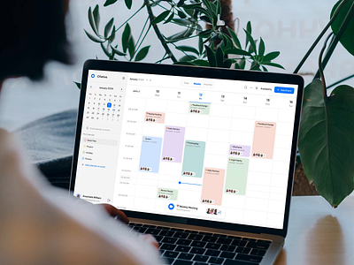 Calendar Dashboard Animation animation calendar cansaas clean dashboard design interface micro interaction minimalism productivity saas ui ux