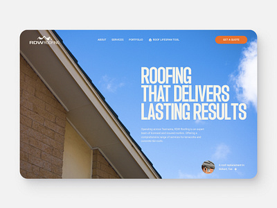 Website Redesign for RDW Roofing business clean creative design figma landing page minimal modern redesign responsive simple uiux user experience user interface ux web design webdesign website website design wordpress