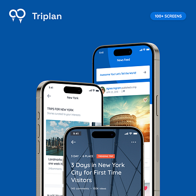 Triplan – Social Travel React Native Template app design kit mobile react native social template travel tripplan ui