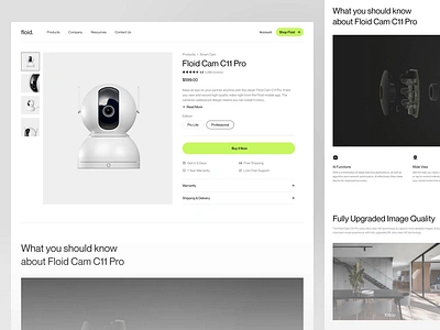 Floid - Product Details 3d animation barly branding clean design designer ecommerce graphic design iot marketplace motion graphics product design smart home ui uidesign ux uxdesign uxerflow