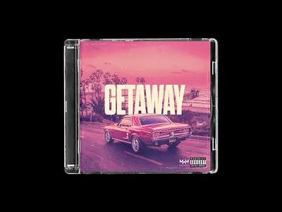 CD Cover Design album album cover cd cd cover cover art illustration music neon photoshop print design retro retrowave synthwave