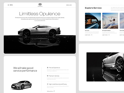 DriveLine Landing Page barkahlabs branding car clean design digital ecommerce framer landingpage minimalist page shop ui uiux web web design webflow website website design wordpress