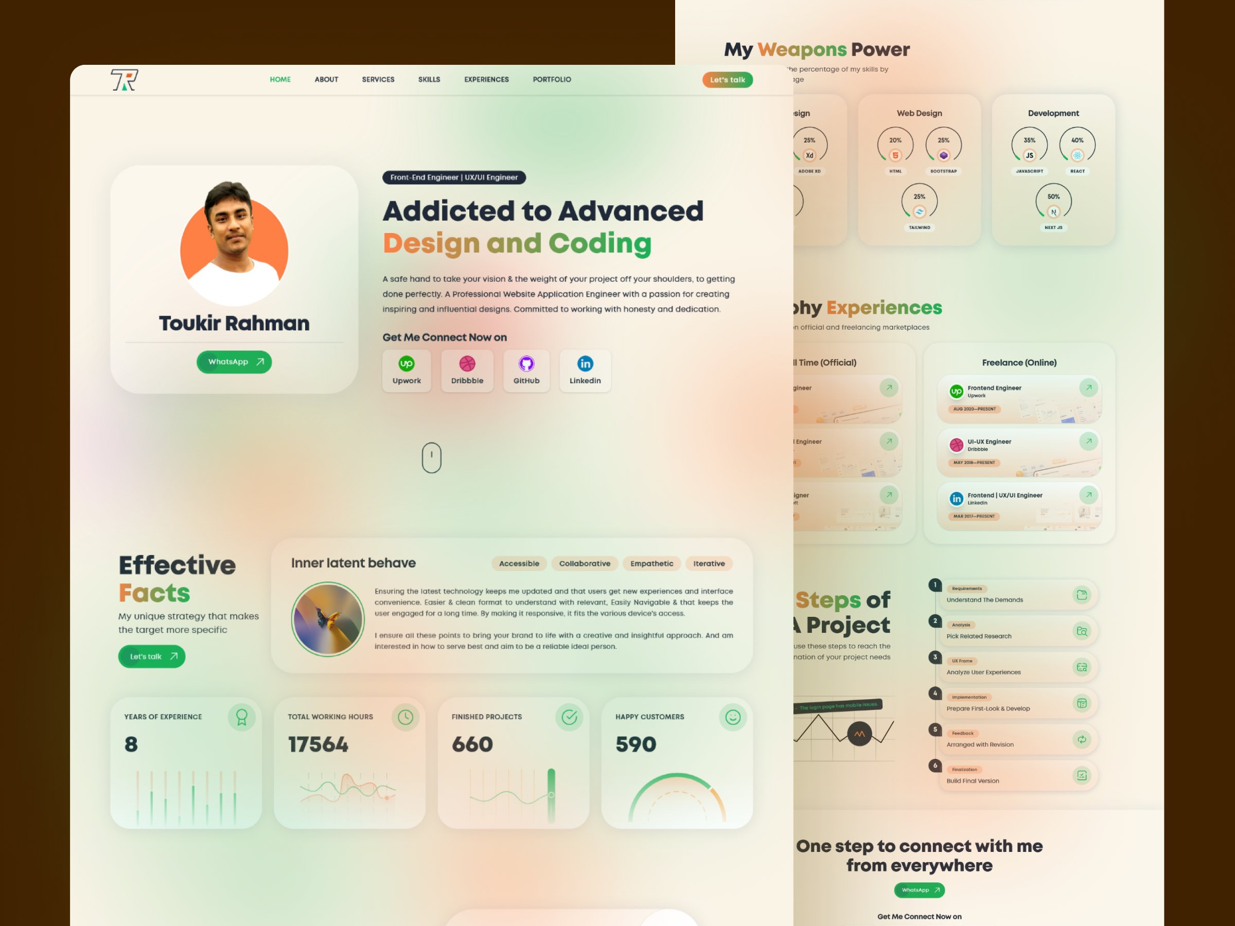 Portfolio Concept branding custom website design figma figma design figma prototype figma ui personal website portfolio product product design ui ui ux web design website concept website design website template