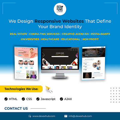 We Design Responsive Websites graphic design ui