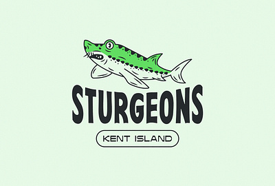 Sturgeons Logo branding design graphic design icon illustration logo retro sports team vintage