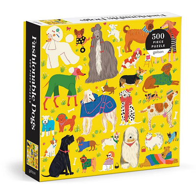 Fashionable Dogs X Ayang Cempaka dogs fun games jigsaw naive painterly pets puzzle vibrant